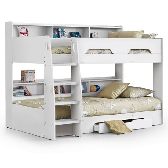 Oihane Wooden Bunk Bed In Pure White_2