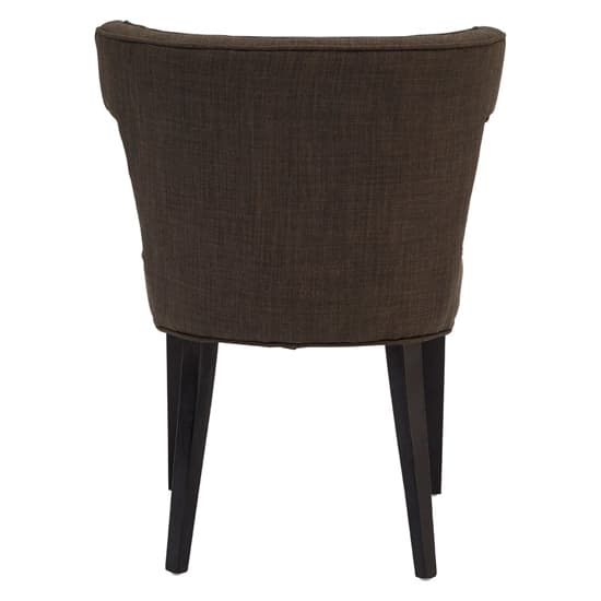 Orizone Upholstered Linen Fabric Dining Chair In Grey_4