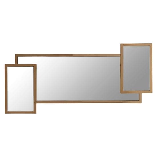 Orizone Wall Mirror With Matt Gold Stainless Steel Frame_1