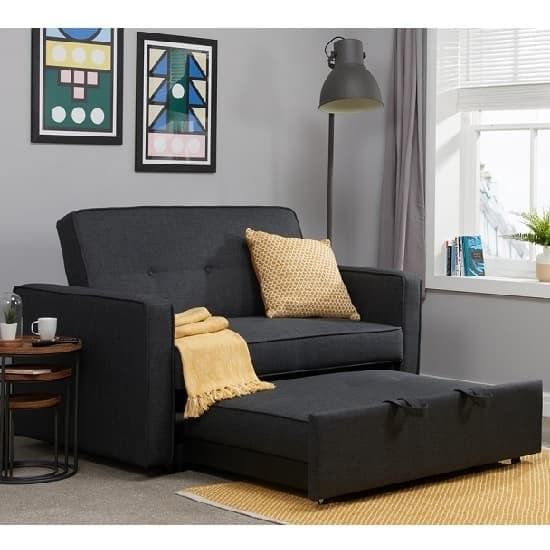 Orlando Fabric Sofa Bed In Grey_2