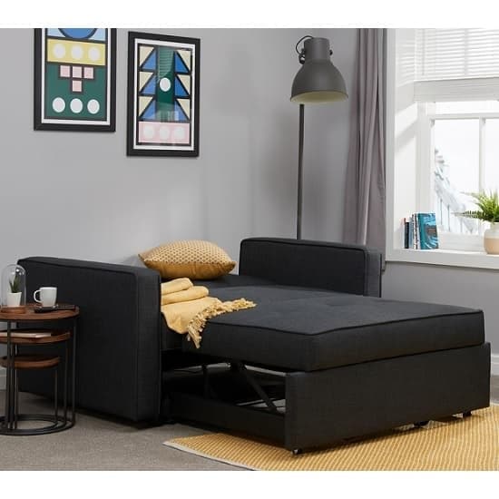 Orlando Fabric Sofa Bed In Grey_5