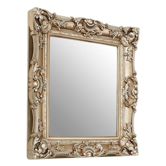 Ornatis Square Neoclassical Style Wall Mirror In Champagne_2