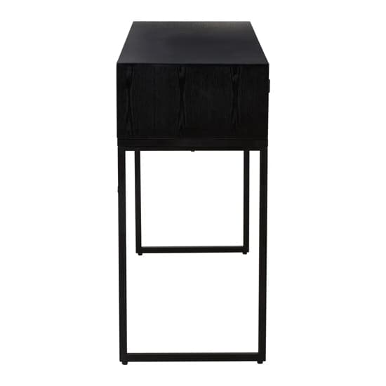 Orphee Wooden Console Table With 2 Drawers In Black_3