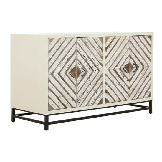 Orphee Wooden Sideboard With 4 Doors In White_3