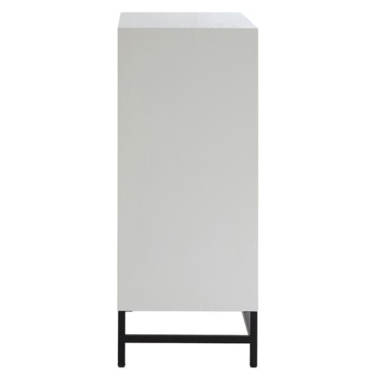 Orphee Wooden Storage Cabinet With Metal Frame In White_4