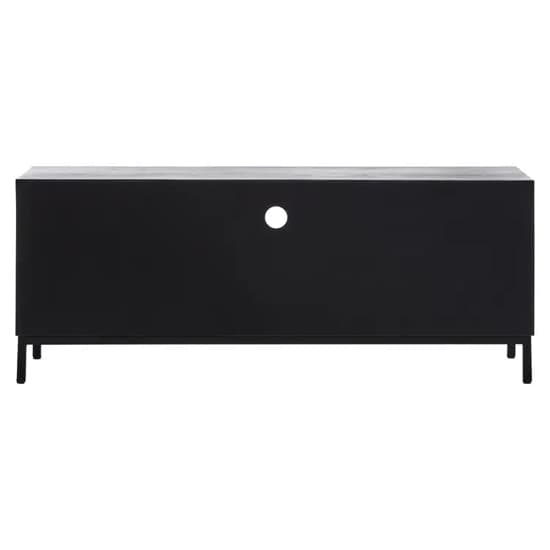 Orphee Wooden TV Stand With 2 Doors 1 Drawer In Black_5