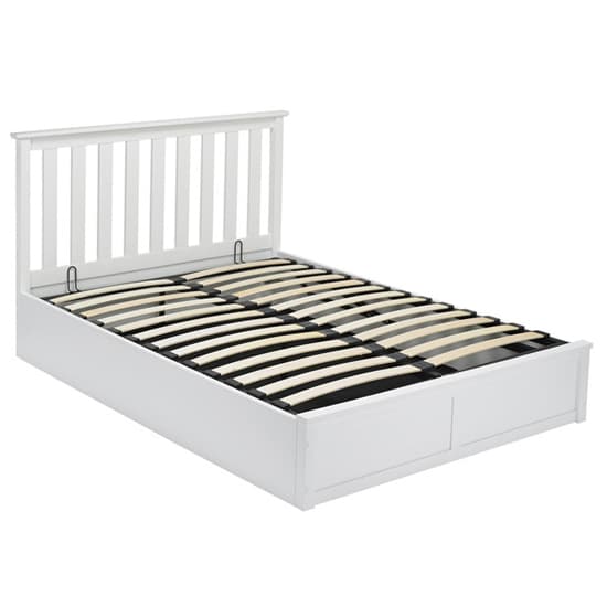 Orpington Wooden Double Bed In White_5