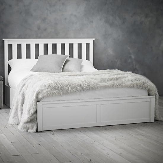 Orpington Wooden King Size Bed In White_1