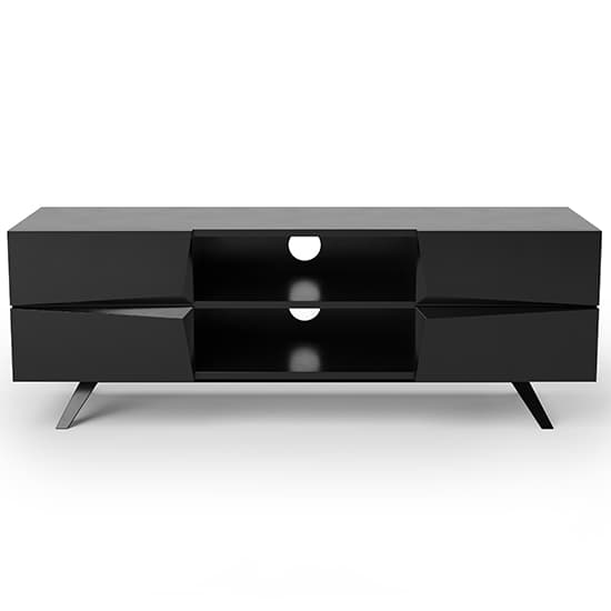 Orsha Wooden TV Stand With 4 Drawers In Black_3