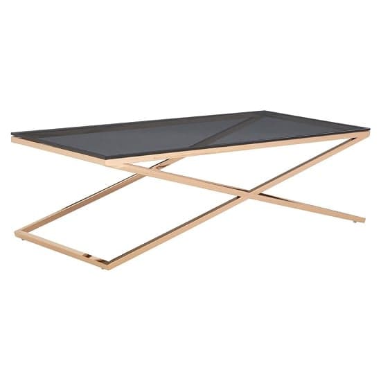 Orson Smoked Glass Top Coffee Table With Gold Steel Frame_1