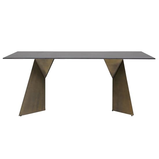 Orth Rectangular Stone Dining Table With Gold Metal Base_2
