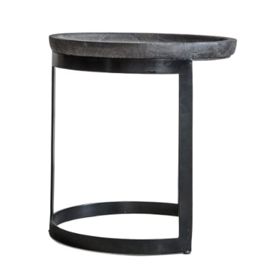 Ortica Round Wooden Nest Of 2 Tables In Grey wash_5
