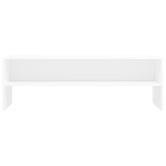 Orya Wooden TV Stand With Undershelf In White_4