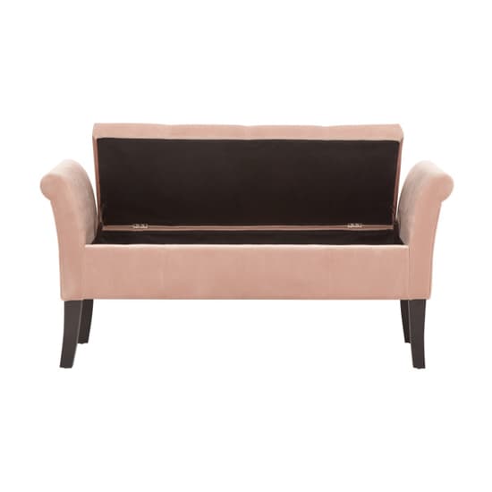 Otterburn Fabric Upholstered Window Seat Bench In Pink_4