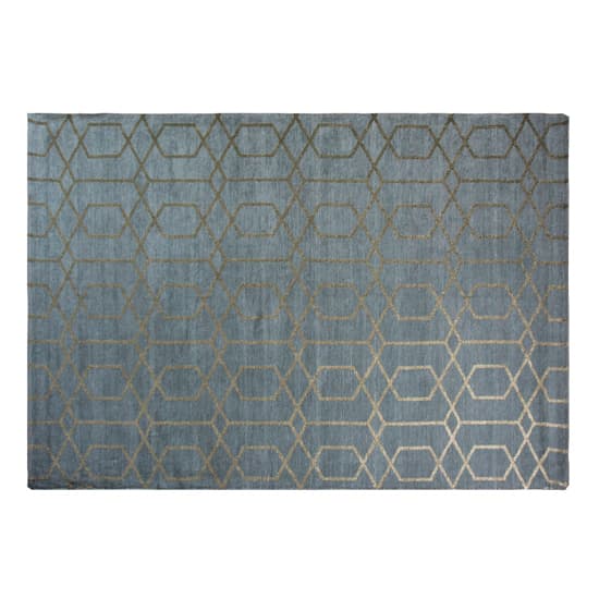 Osceola Cotton Metallic Print Rug In Grey_3