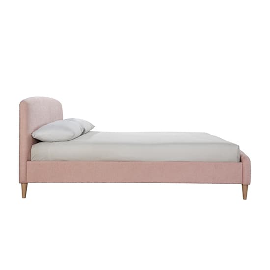Otley Teddy Bear Fabric Double Bed In Blush Pink_6