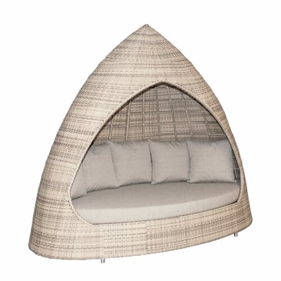 Ottery Outdoor Relaxing Hut With Cushion In Pearl_2