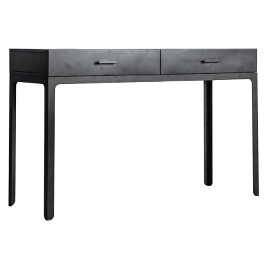 Ottistra Wooden Study Desk With 2 Drawers In Dark Grey_2