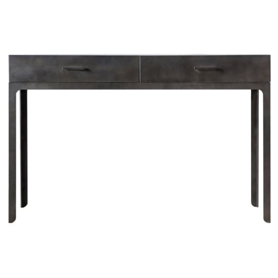 Ottistra Wooden Study Desk With 2 Drawers In Dark Grey_3