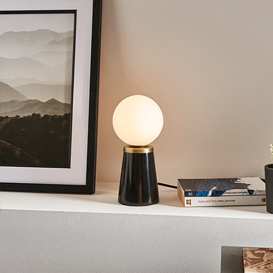 Otto Gloss Opal Glass Table Lamp With Black Marble Base_3