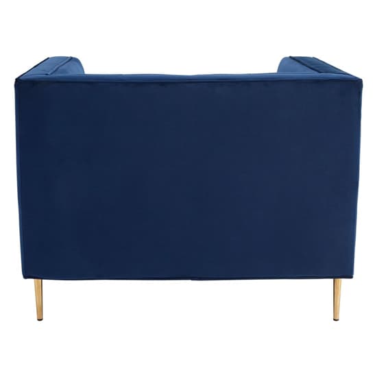 Otyliya Upholstered Velvet Armchair In Deep Blue_4