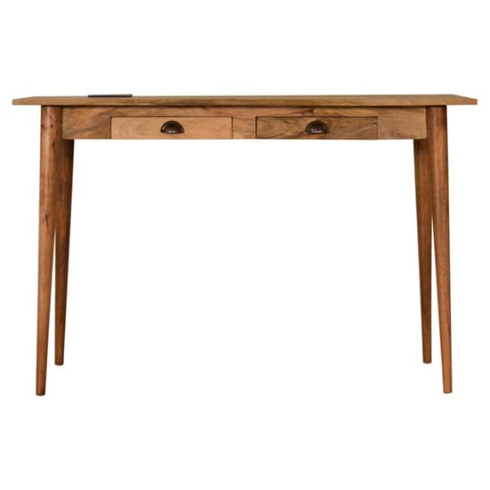 Ouzel Wooden Study Desk In Natural Oak Ish With Cable access_2