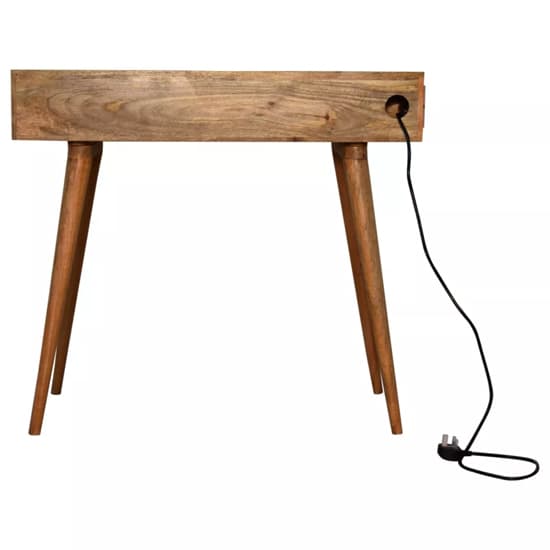 Ouzel Wooden Study Desk In Oak Ish With Cable access_4