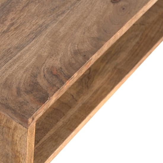 Ouzel Wooden Study Desk In Oak Ish With Open Slot_2