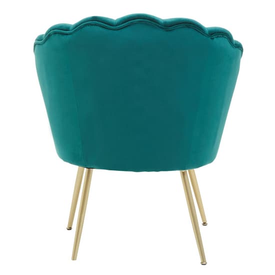 Ovaley Upholstered Velvet Accent Chair In Emerald Green_5