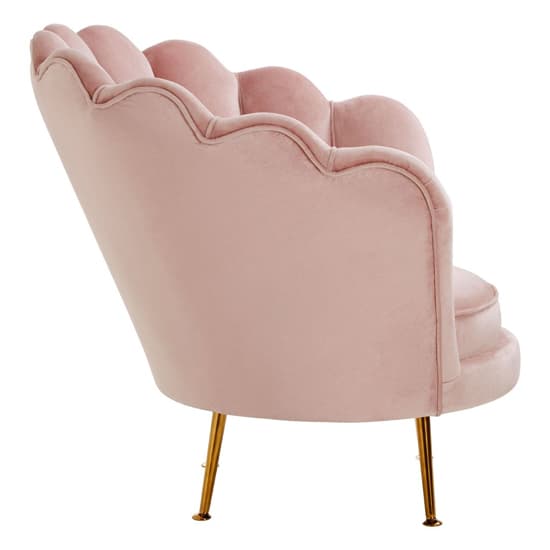 Ovaley Upholstered Velvet Accent Chair In Plush Pink_5