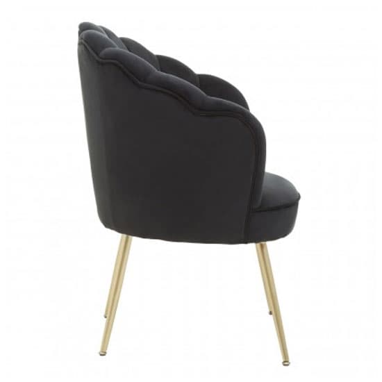 Ovaley Upholstered Velvet Accent Chair In Black_3