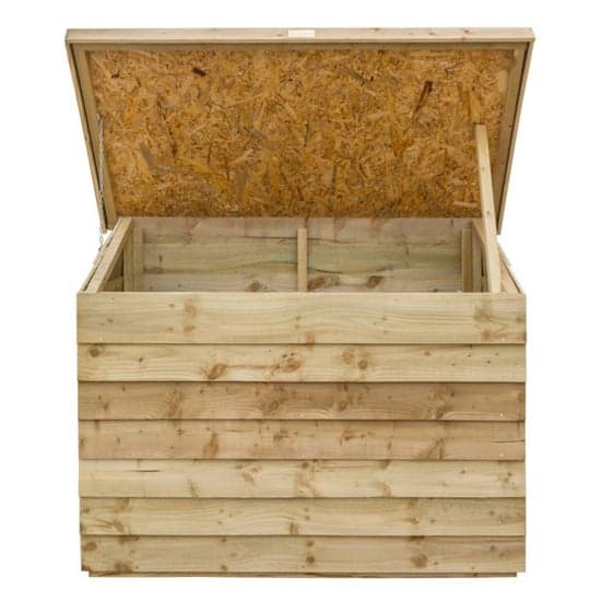 Overlap Wooden Patio Storage Chest In Natural Timber_4