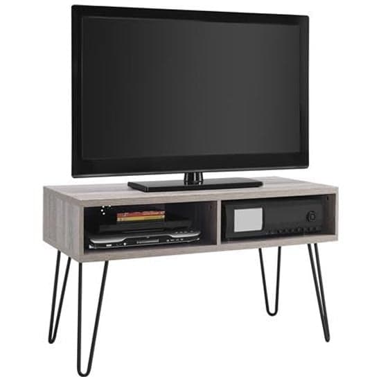 Owes Wooden TV Stand In Distressed Grey Oak_2