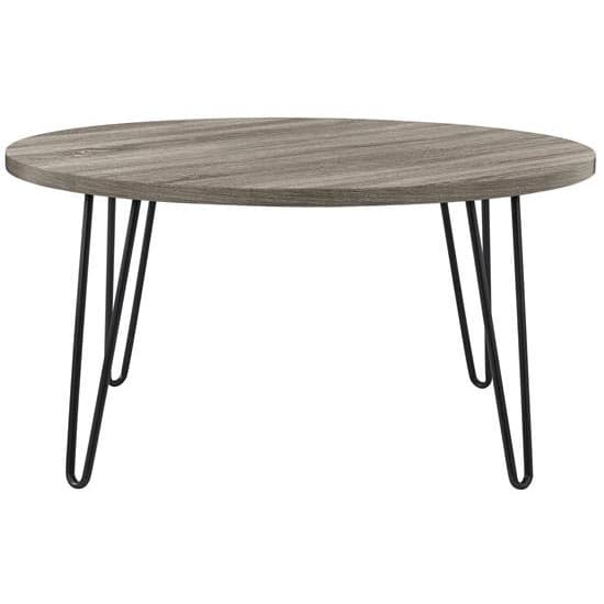 Owes Wooden Coffee Table Round In Distressed Grey Oak_3