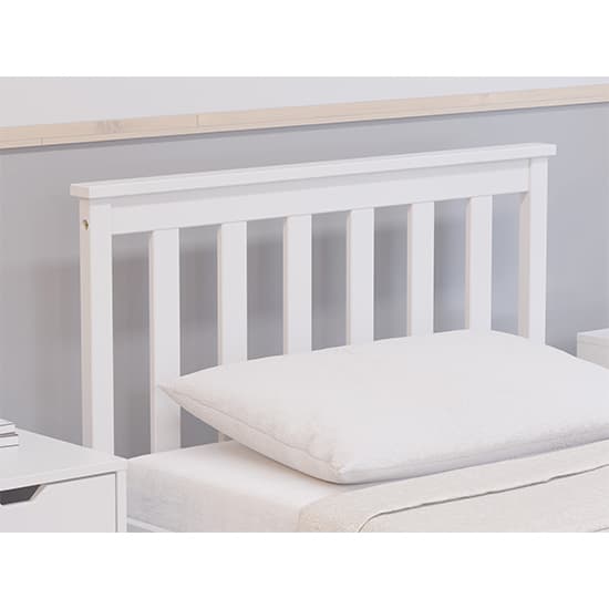 Oxford Pine Wood Single Bed In White_2