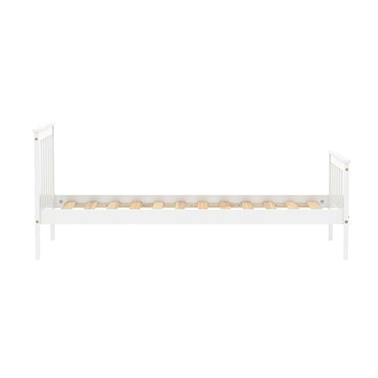 Oxford Pine Wood Single Bed In White_7