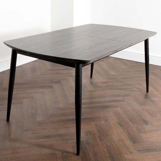 Oxford Wooden Extending Dining Table In Grey Oak_1