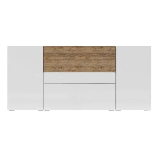 Pacific Gloss Sideboard Large 2 Doors 1 Drawer In White Oak_1