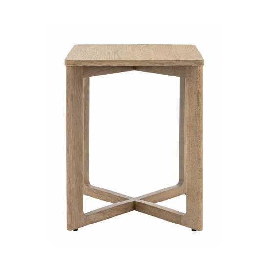 Pacific Wooden Side Table Square In Smoked Oak_6