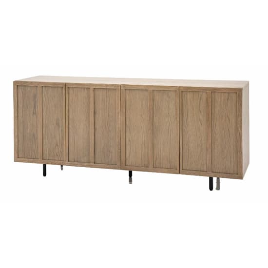 Pacific Wooden Sideboard With 4 Doors In Smoked Oak_6