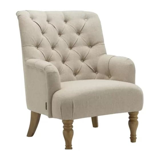 Padston Fabric Lounge Chaise Armchair In Wheat_4
