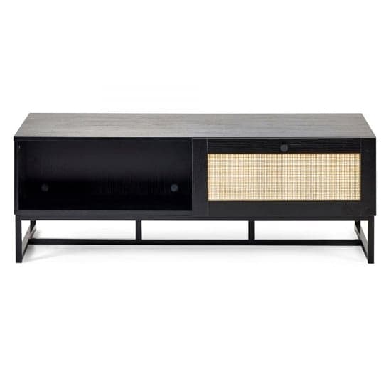 Pabla Wooden Coffee Table With 2 Drawers In Black_4