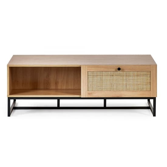 Pabla Wooden Coffee Table With 2 Drawers In Oak_4