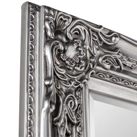 Padilla Lean-to Dress Mirror In Pewter Wooden Frame_3