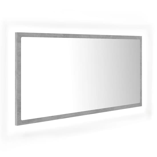 Palatka Bathroom Mirror In Concrete Effect With LED Lights_5