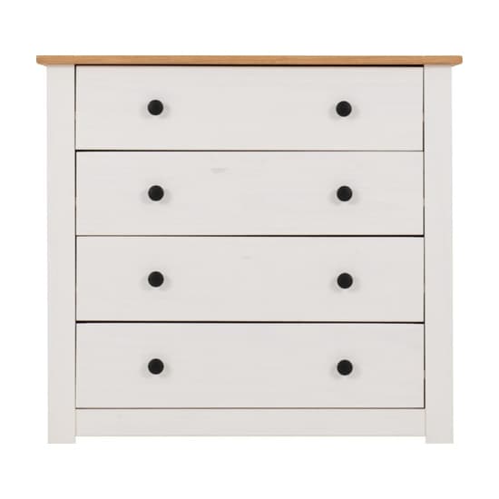 Pavia Chest Of 4 Drawers In White And Natural Wax_4
