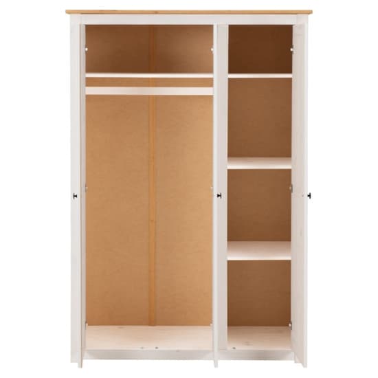 Pavia Wardrobe With 3 Doors In White And Natural Wax_4