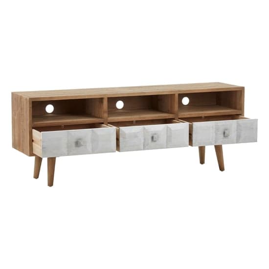Papeka Wooden Sideboard With 2 Doors In Natural And Whitewash_2