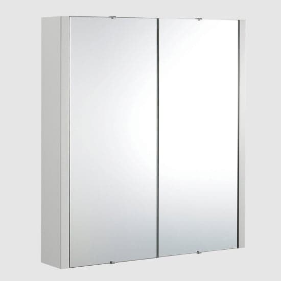 Paradox 60cm Bathroom Mirrored Cabinet In Gloss Grey Mist_1
