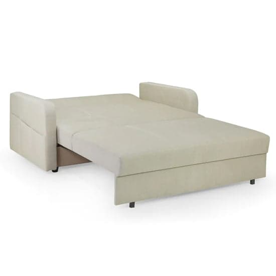 Palila Fabric 2 Seater Sofa Bed In Beige_4